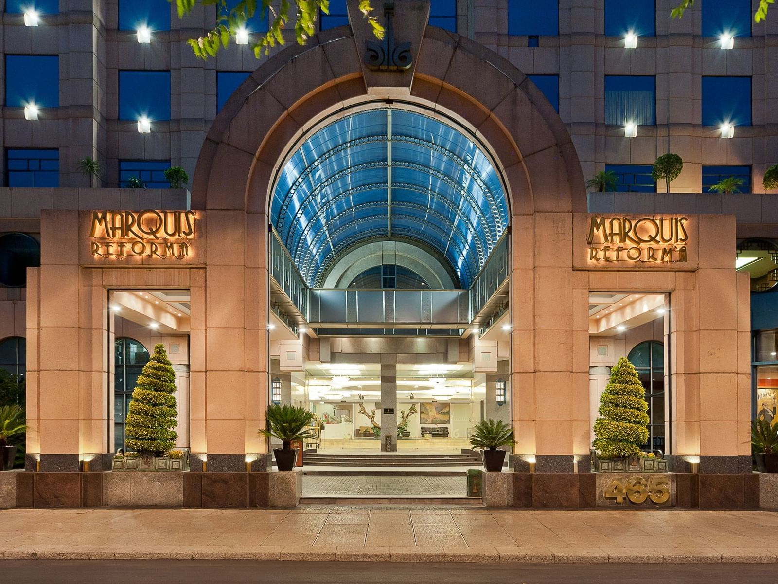 Fachada del Hotel Marquis Reforma, sede del XIV Congreso AMHPB